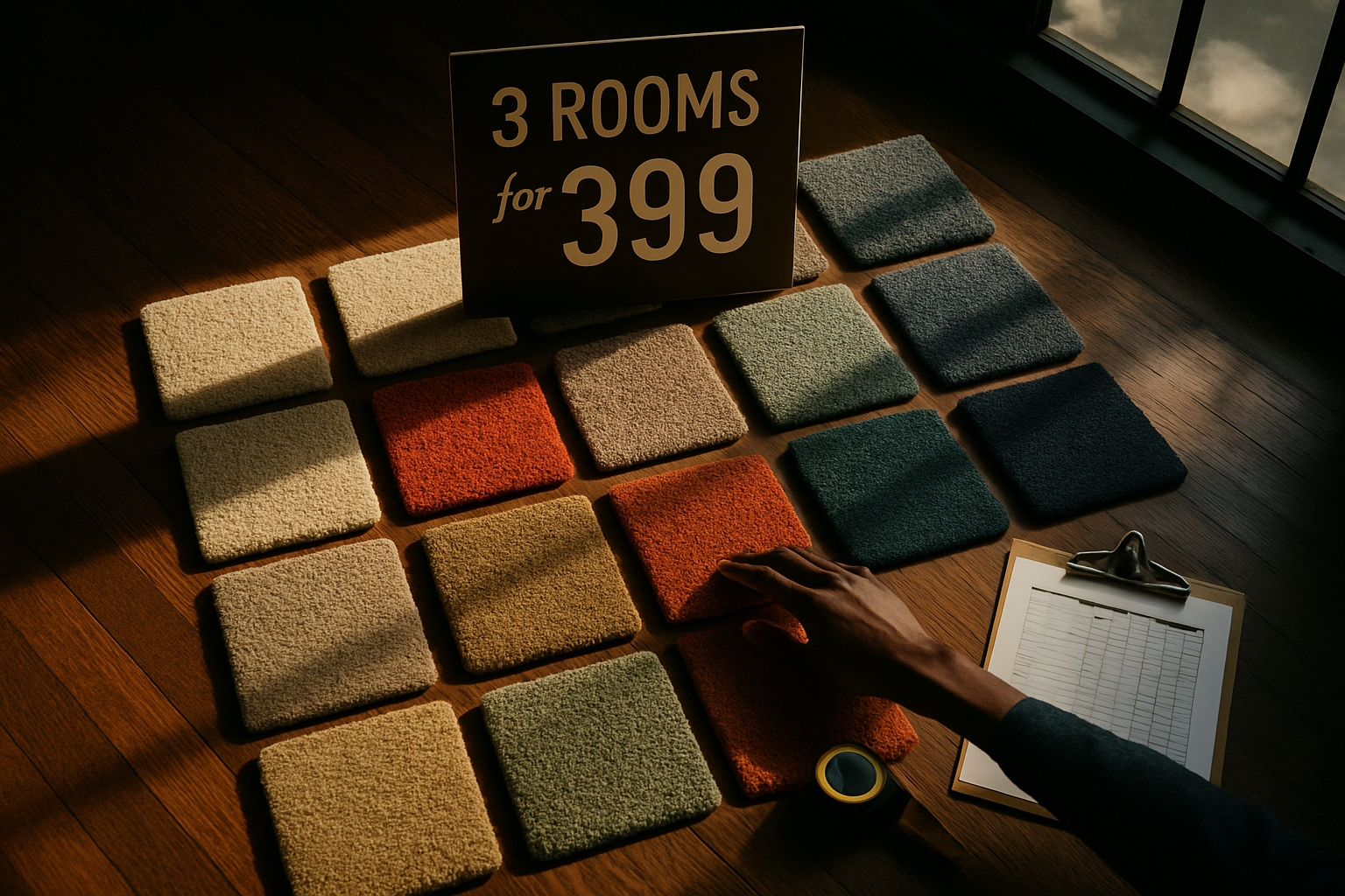 Is 3 rooms of carpet for $399 actually a real deal?