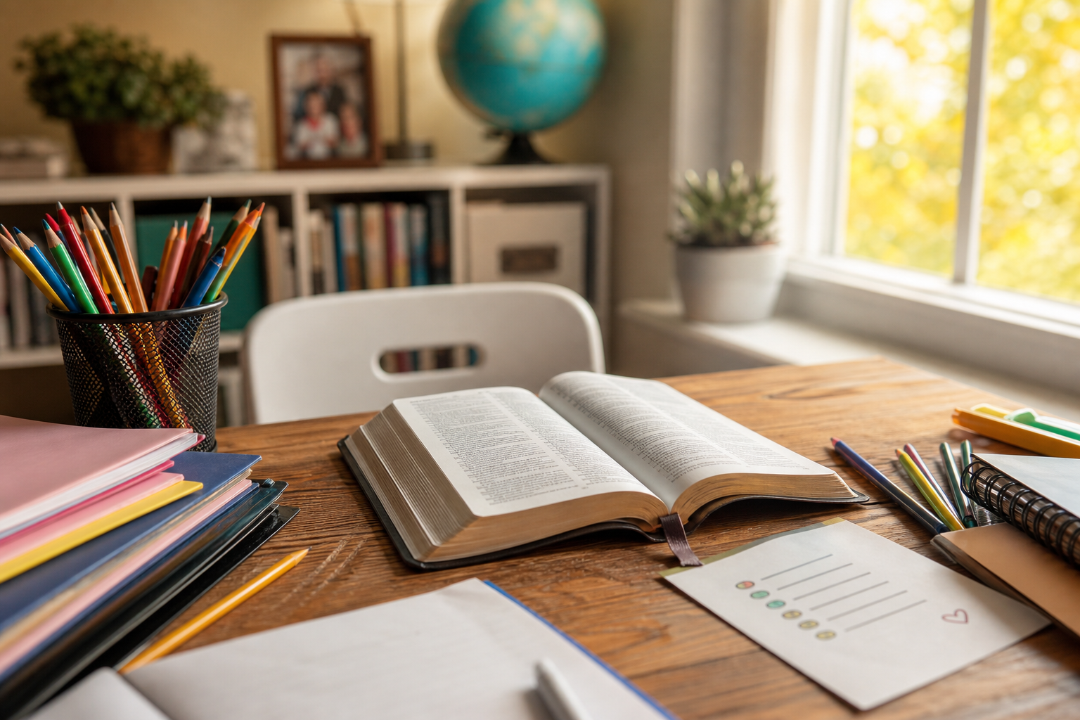 A Family Bible Reading Rhythm That Can Survive Homework, Practices, and Busy School Nights