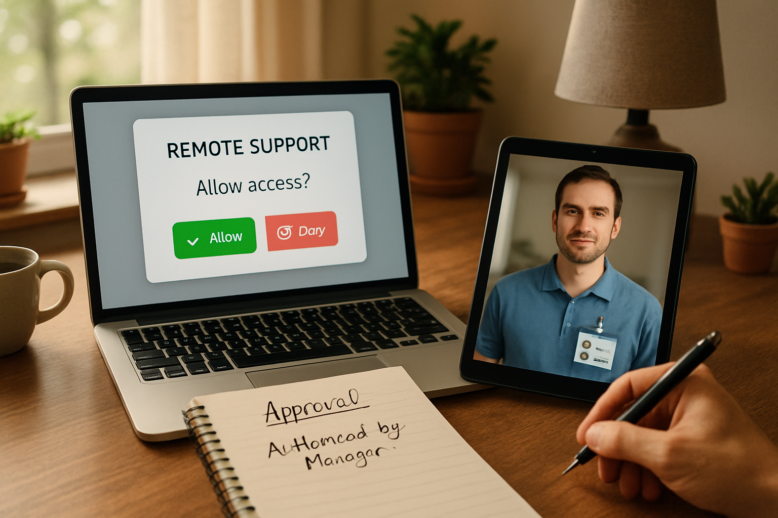 Remote IT Support Across Offices and Home Workspaces: Define Who Can Authorize Changes Before a Technician Connects