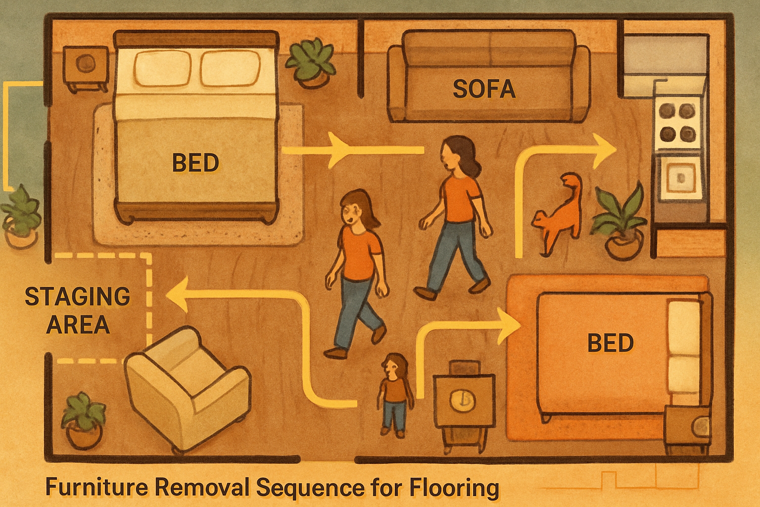 Do You Have to Move Your Furniture Before New Flooring Is Installed? Plan the Room Before Installation Day