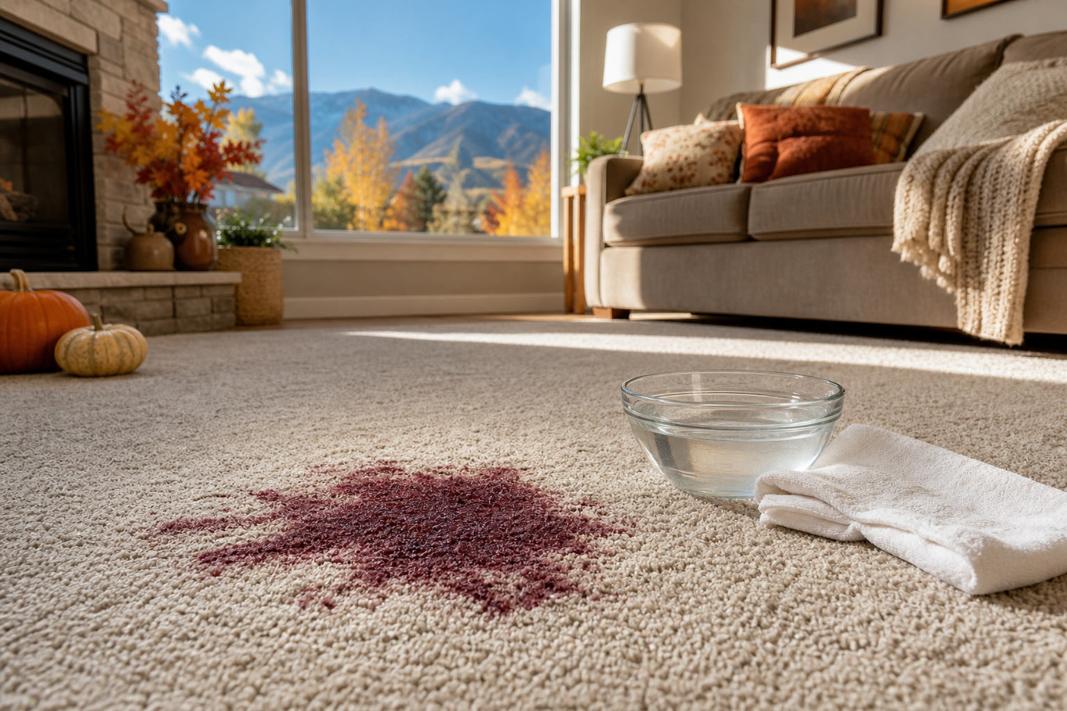 How to remove carpet stains without making them worse